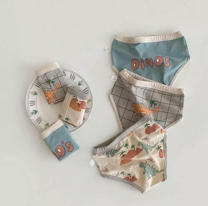 Miso - Korean Children Fashion - #prettylittlegirls - New Dino Underwear - 10