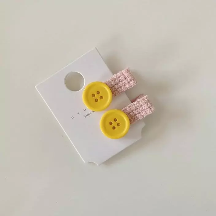 Miso - Korean Children Fashion - #stylishchildhood - Button Hairpin - 3