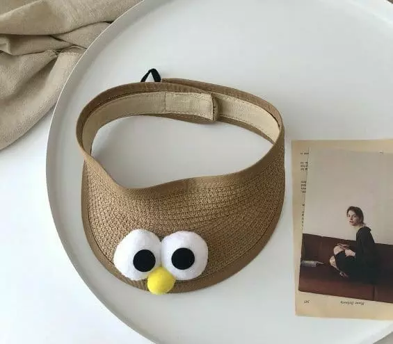 Miso - Korean Children Fashion - #toddlerclothing - Big Eyes Sun Cap - 6