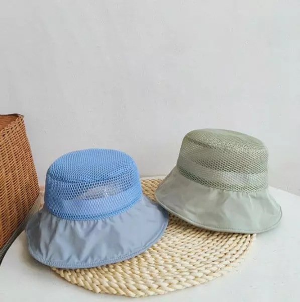Miso - Korean Children Fashion - #toddlerclothing - Mesh Bucket Hat - 9