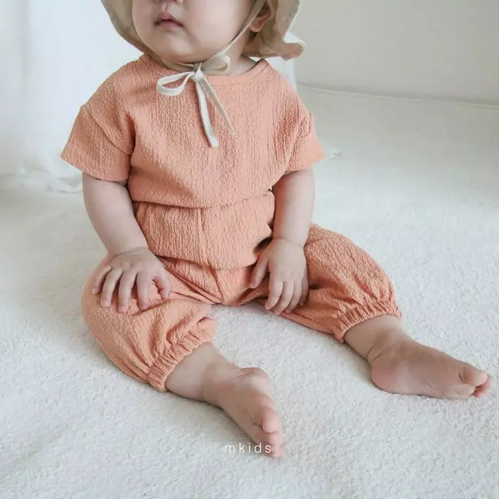 Mkids - Korean Baby Fashion - #babyootd - Ggigle Top Bottom Set - 3