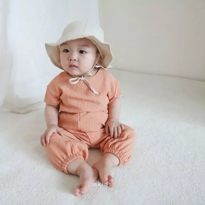 Mkids - Korean Baby Fashion - #babyootd - Ggigle Top Bottom Set - 4