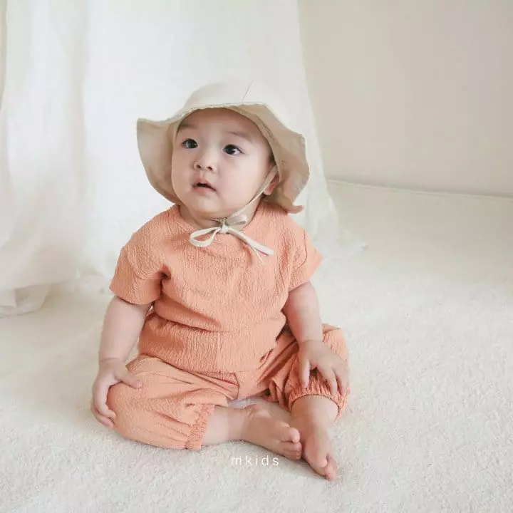 Mkids - Korean Baby Fashion - #babyoutfit - Ggigle Top Bottom Set - 5