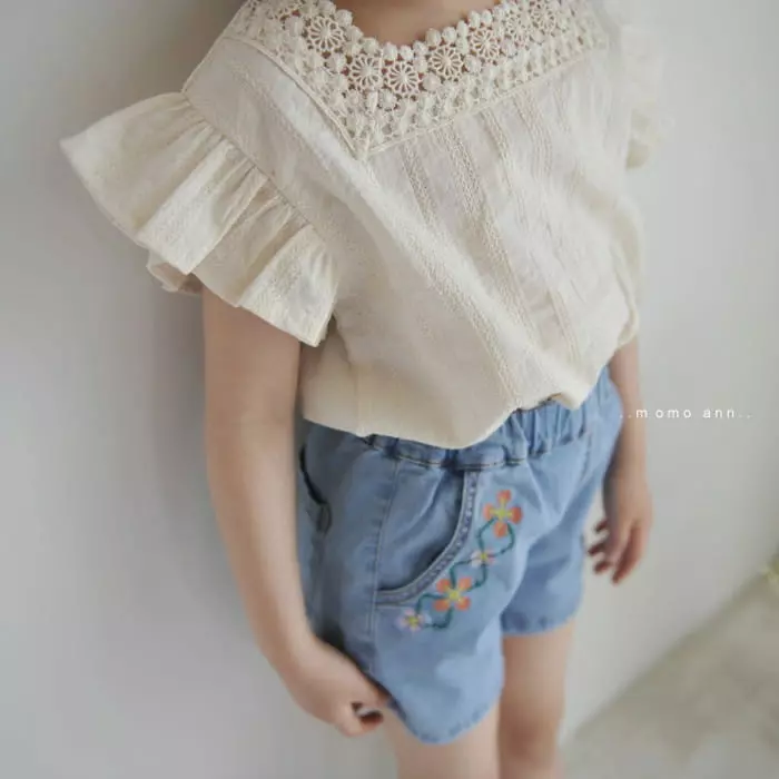 Momo Ann - Korean Children Fashion - #littlefashionista - Natural Blouse - 2
