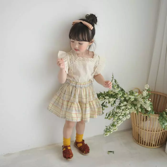 Momo Ann - Korean Children Fashion - #magicofchildhood - Natural Blouse - 4