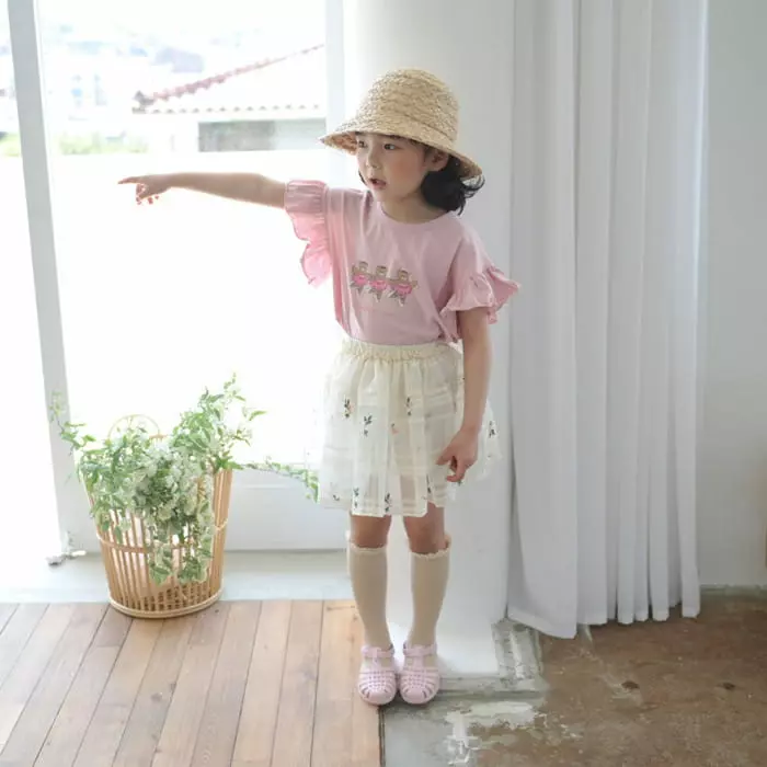 Momo Ann - Korean Children Fashion - #minifashionista - Beller Bear Tee - 4
