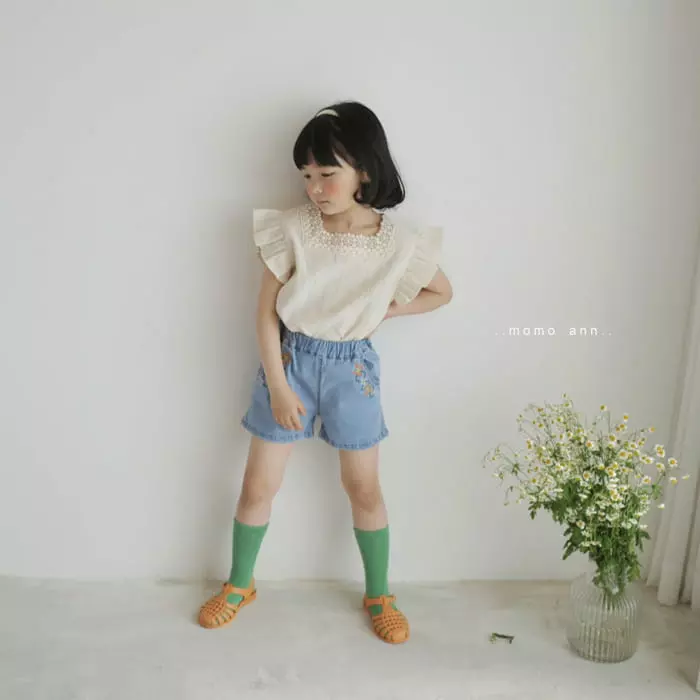 Momo Ann - Korean Children Fashion - #todddlerfashion - Natural Blouse - 6