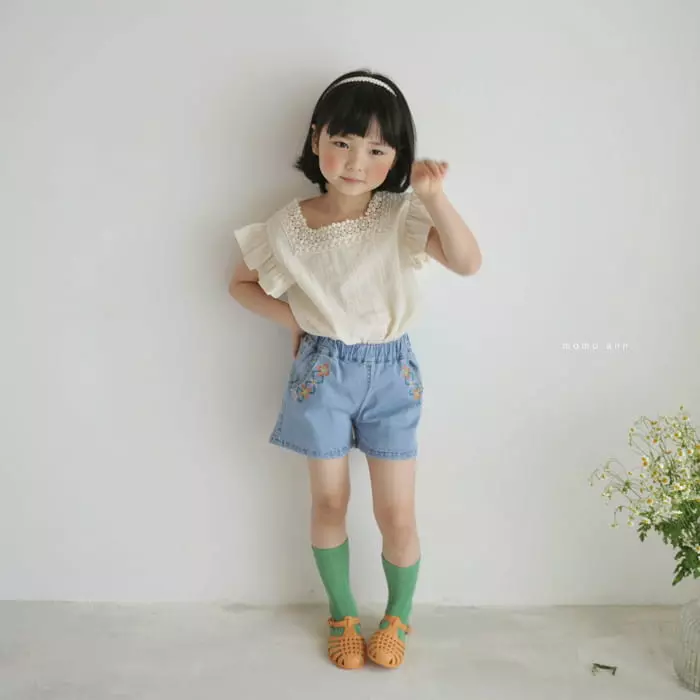 Momo Ann - Korean Children Fashion - #toddlerclothing - Natural Blouse - 7