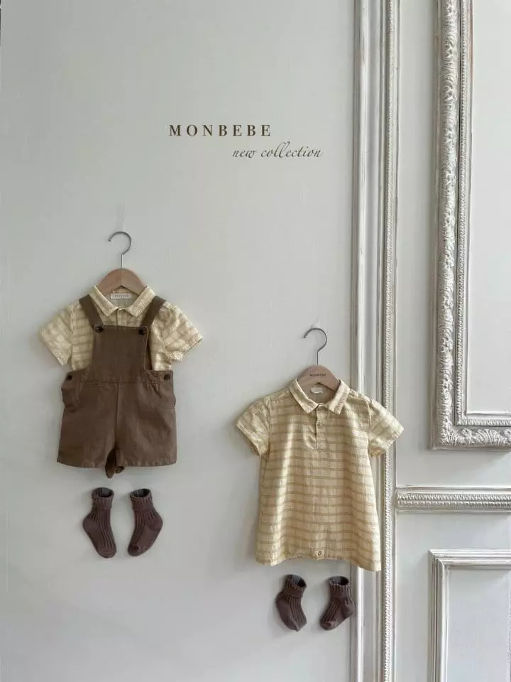Monbebe - Korean Baby Fashion - #babyboutique - Summer Check Bodysuit - 12