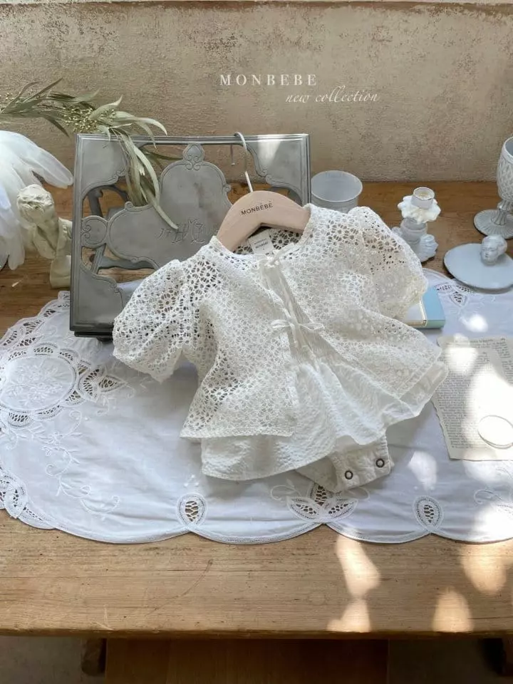 Monbebe - Korean Baby Fashion - #babyboutiqueclothing - Lace Bolero - 2
