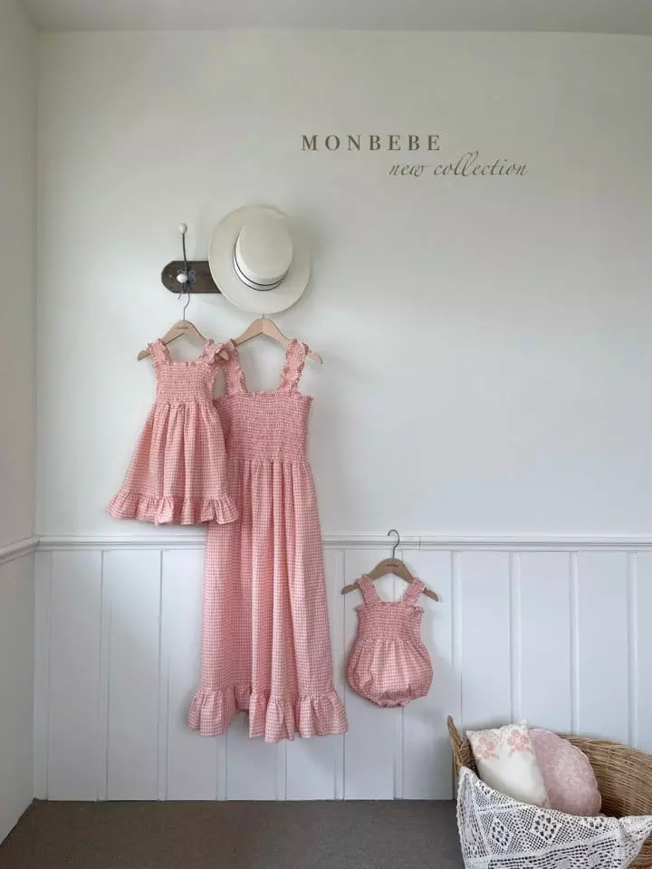 Monbebe - Korean Baby Fashion - #babyboutiqueclothing - Check French Bodysuit - 2