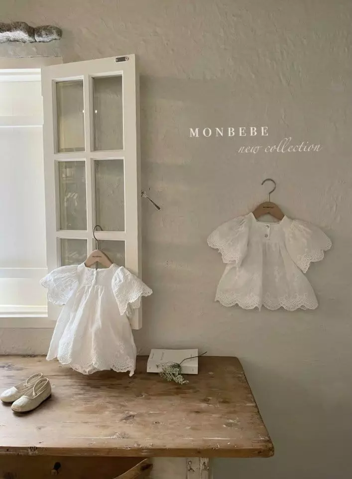 Monbebe - Korean Baby Fashion - #babyclothing - J Lace Bodysuit - 9