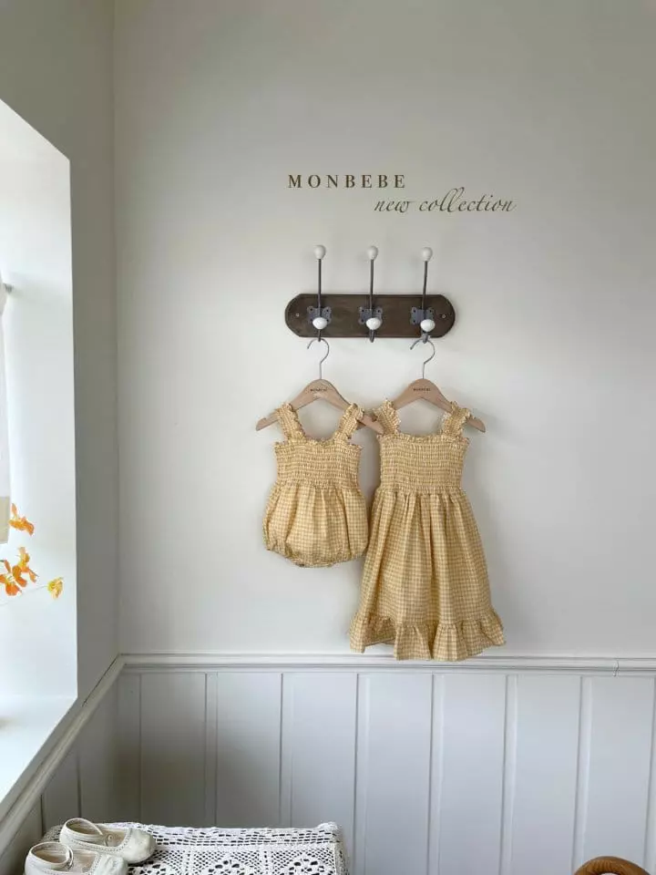 Monbebe - Korean Baby Fashion - #babyclothing - Check French Bodysuit - 4