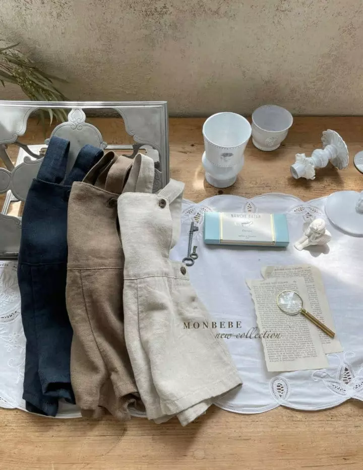 Monbebe - Korean Baby Fashion - #babyootd - Nania Dungarees Pants - 3