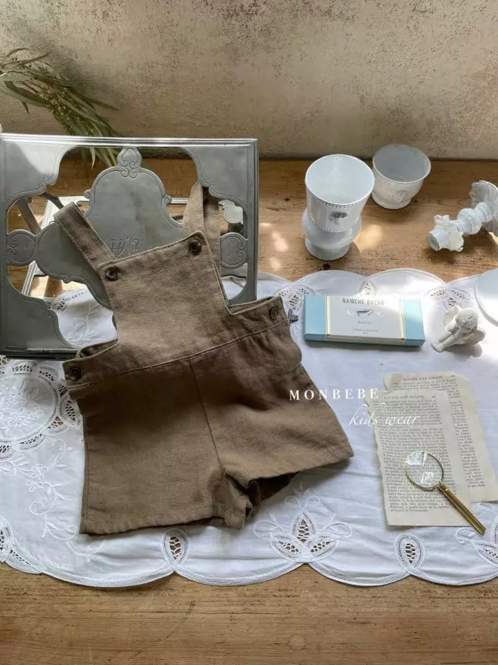 Monbebe - Korean Baby Fashion - #babyoutfit - Nania Dungarees Pants - 5