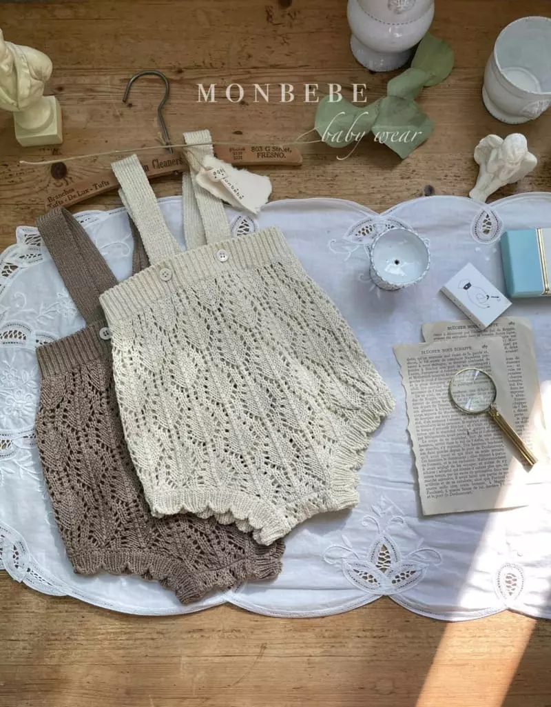 Monbebe - Korean Baby Fashion - #babyoutfit - Summer Scsi Dungarees