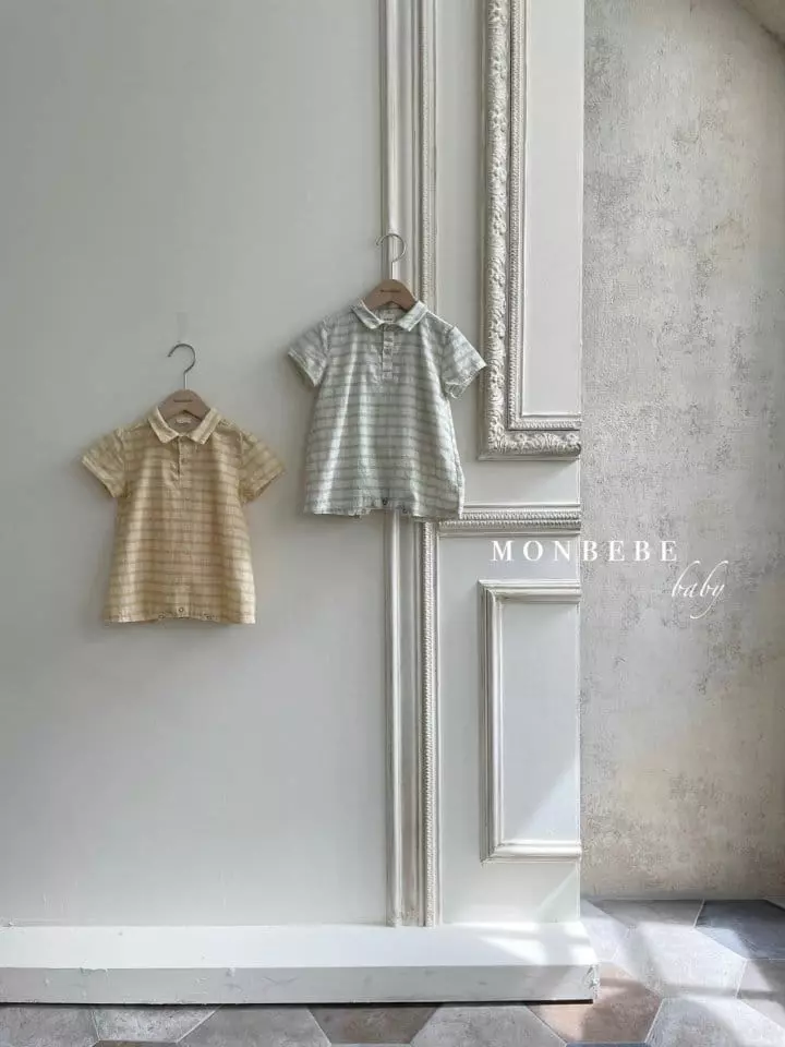 Monbebe - Korean Baby Fashion - #babywear - Summer Check Bodysuit - 8