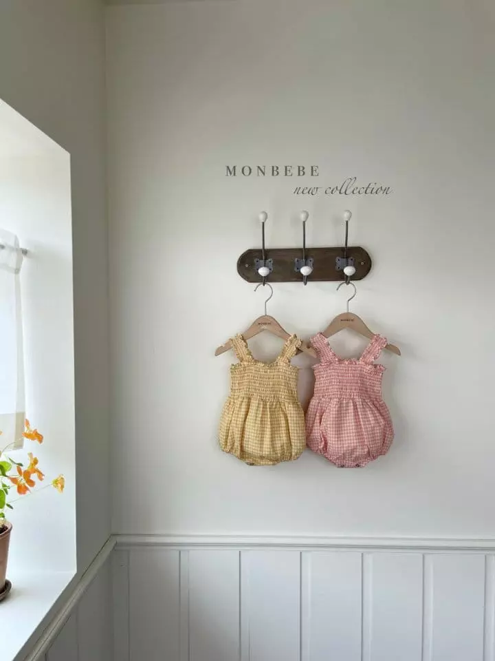 Monbebe - Korean Baby Fashion - #babywear - Check French Bodysuit - 12