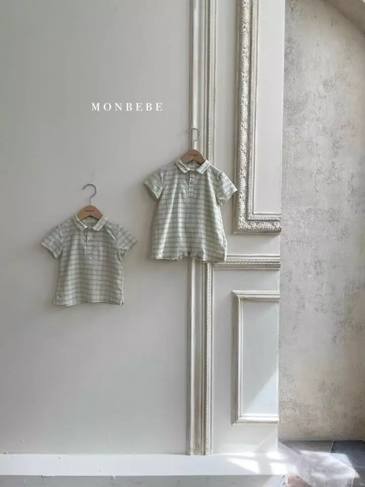 Monbebe - Korean Baby Fashion - #onlinebabyboutique - Summer Check Bodysuit - 9