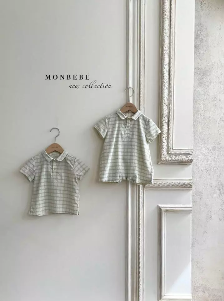 Monbebe - Korean Children Fashion - #Kfashion4kids - Summer Check Shirt - 5