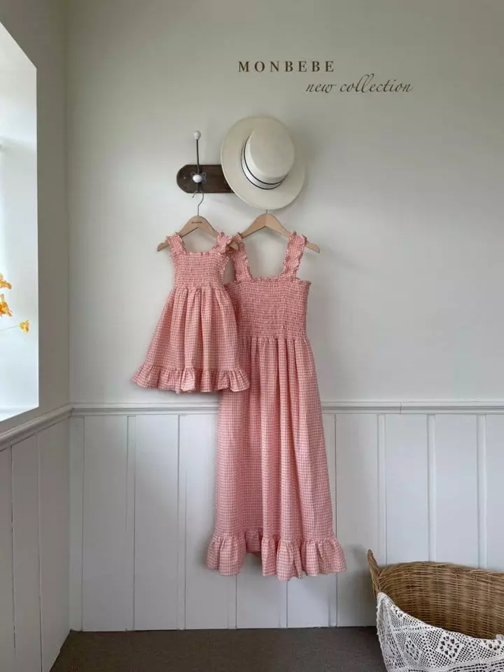 Monbebe - Korean Children Fashion - #designkidswear - Check French One-piece - 3