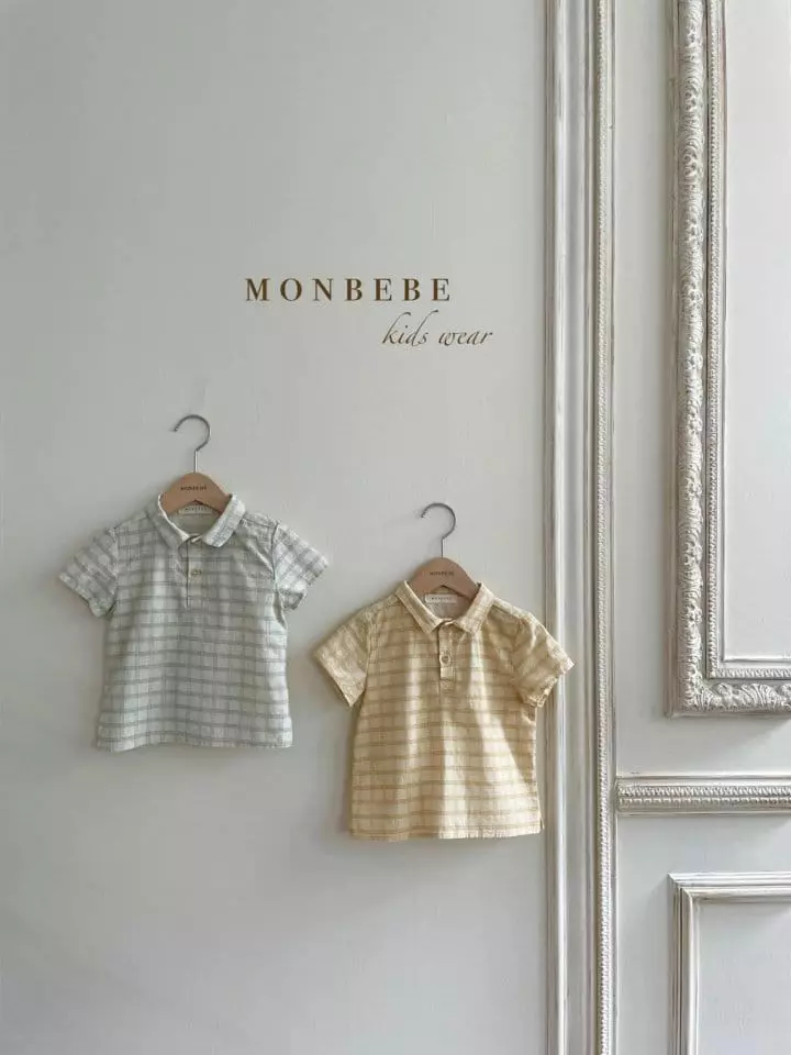 Monbebe - Korean Children Fashion - #fashionkids - Summer Check Shirt