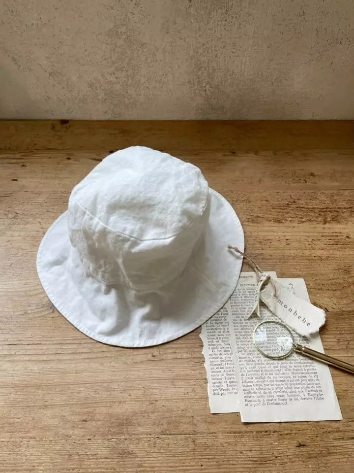 Monbebe - Korean Children Fashion - #kidzfashiontrend - Linen Bucket Hat - 2
