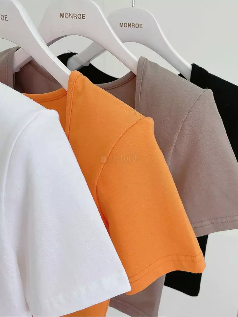 Monroe - Korean Women Fashion - #womensfashion - Short Square Crop Tee - 4