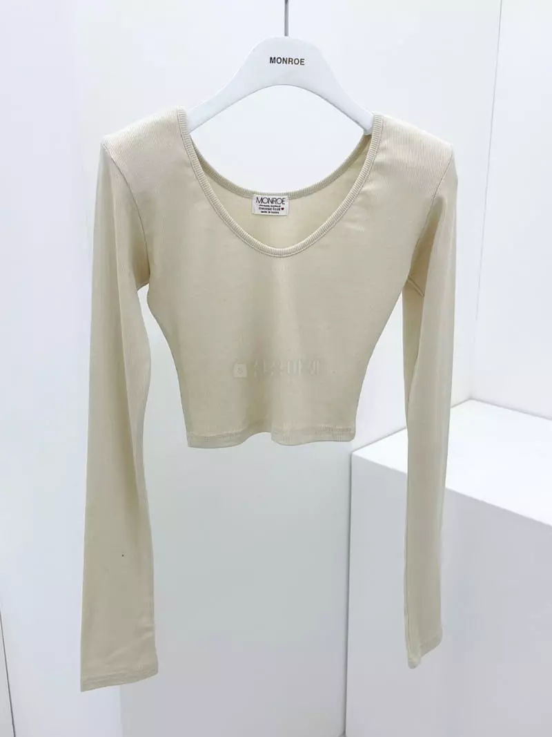 Monroe - Korean Women Fashion - #momslook - Mimi Rib Tee - 2
