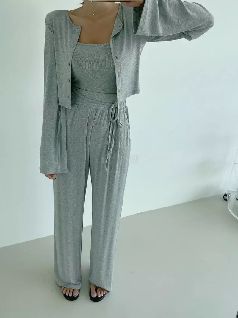 Monroe - Korean Women Fashion - #momslook - Charlang Cardigan Set - 3
