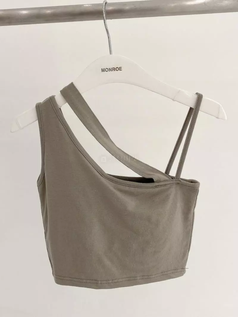 Monroe - Korean Women Fashion - #thatsdarling - Unbal Pad Top - 2