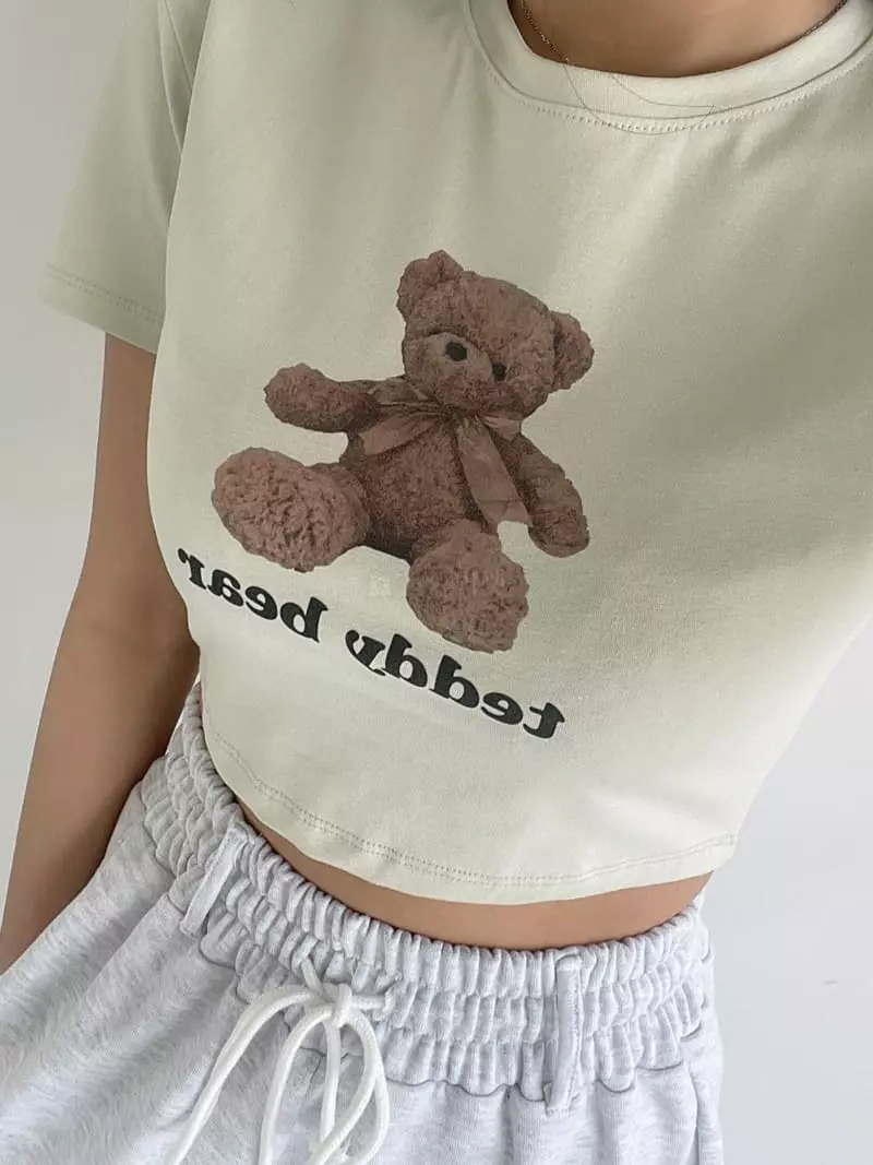 Monroe - Korean Women Fashion - #womensfashion - Bear Tee - 2