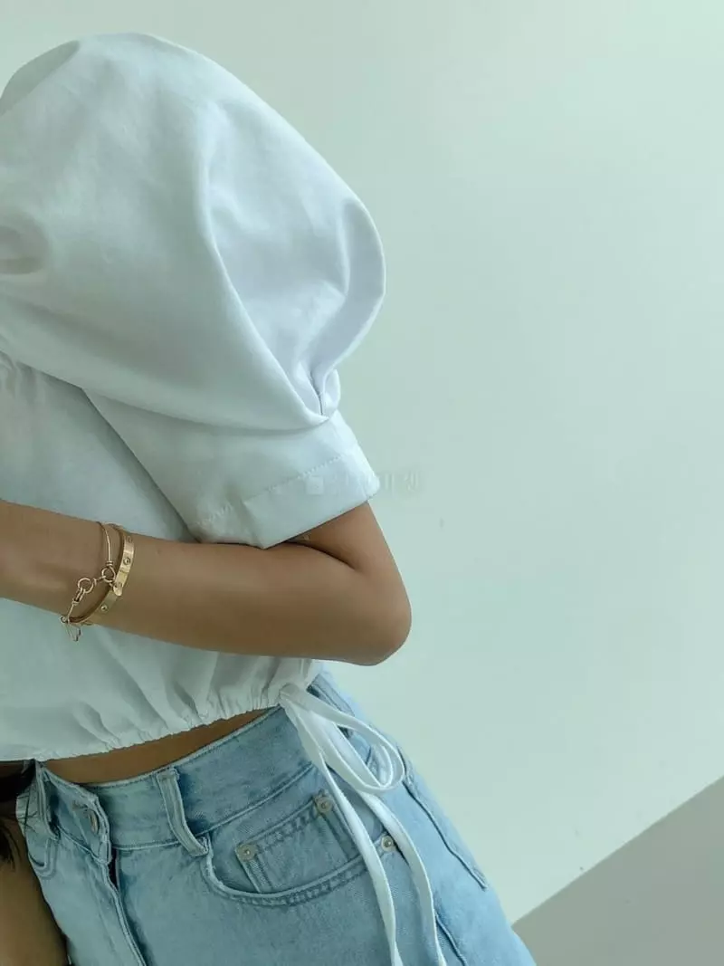 Monroe - Korean Women Fashion - #womensfashion - Pong Pong Puff Tee - 2