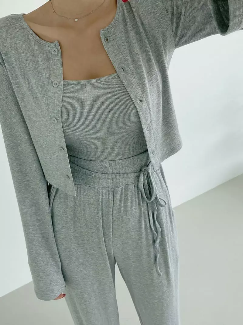 Monroe - Korean Women Fashion - #womensfashion - Charlang Cardigan Set