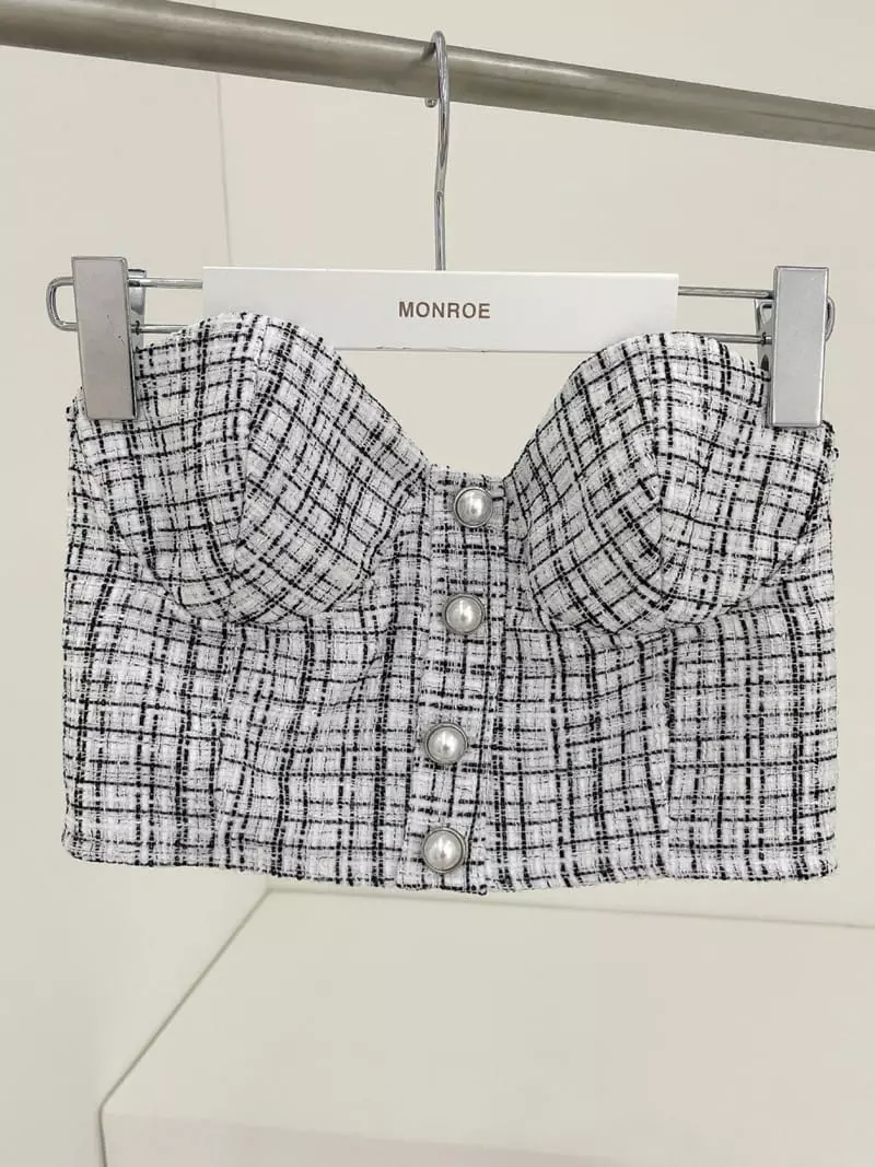 Monroe - Korean Women Fashion - #womensfashion - Pearl Bustier