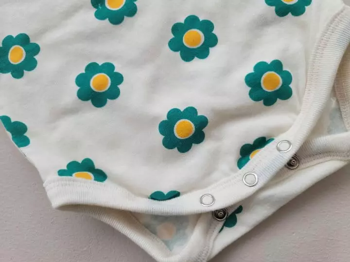 Moran - Korean Baby Fashion - #babygirlfashion - Mong Flwoer Bodysuit with Hairband - 5