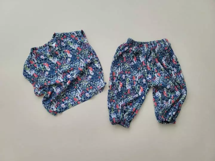 Moran - Korean Baby Fashion - #onlinebabyshop - Mon Blan Top Bottom Set - 7