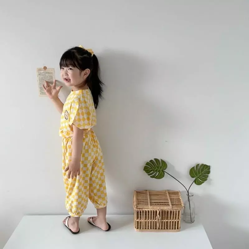 Moran - Korean Children Fashion - #childofig - Ribbon Bear Top Bottom Set