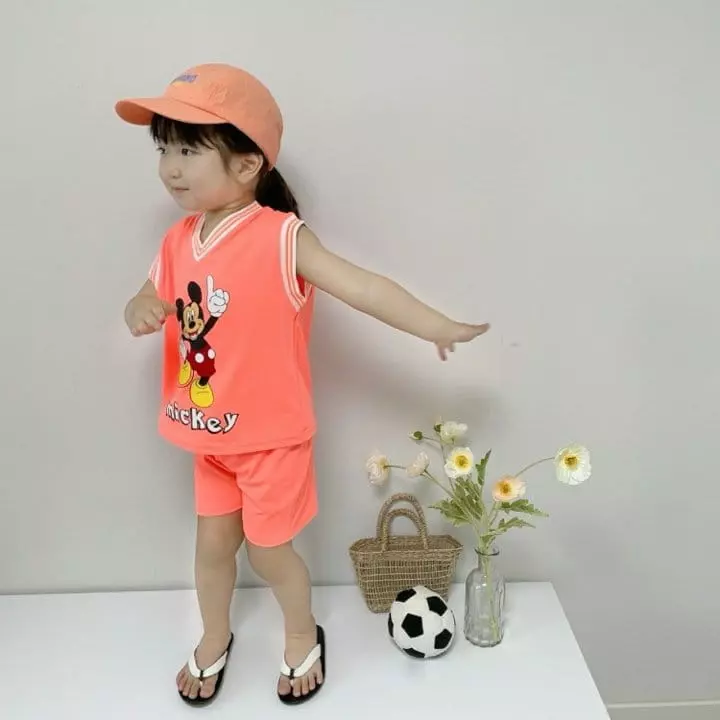 Moran - Korean Children Fashion - #childrensboutique - Crunch Top Bottom Set - 3