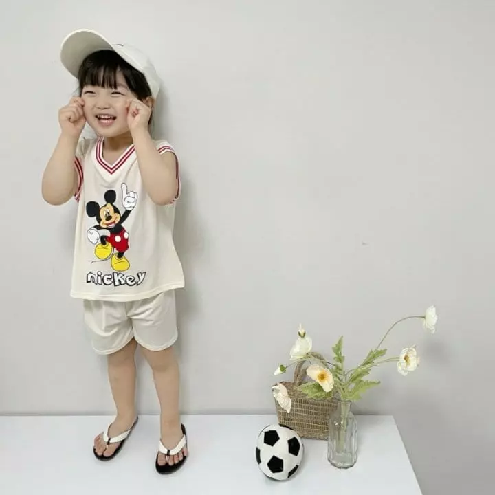 Moran - Korean Children Fashion - #childrensboutique - Crunch Top Bottom Set - 4