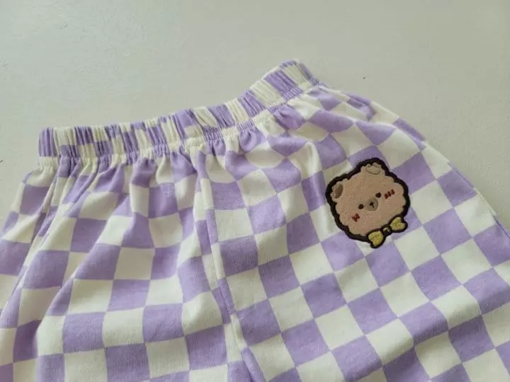 Moran - Korean Children Fashion - #fashionkids - Ribbon Bear Top Bottom Set - 5