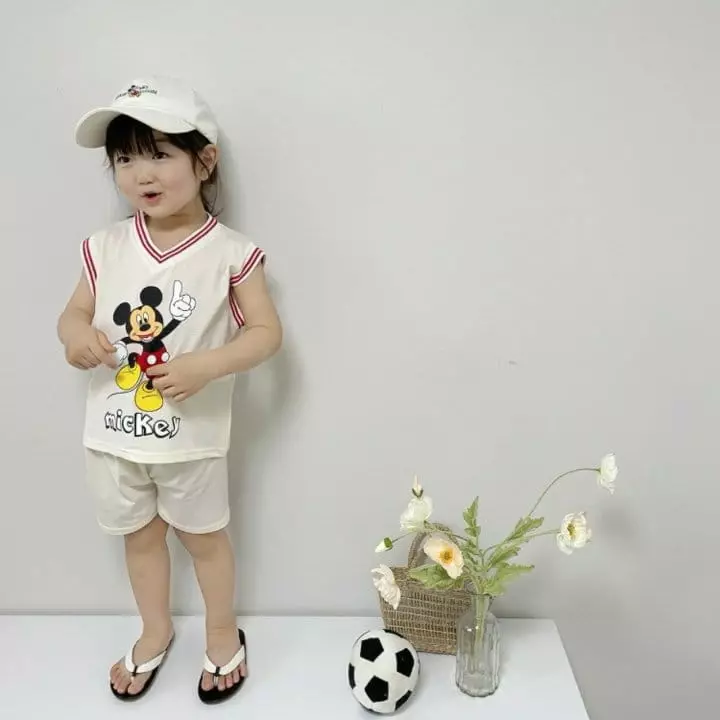 Moran - Korean Children Fashion - #fashionkids - Crunch Top Bottom Set - 6