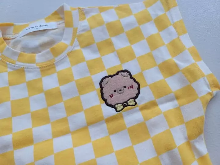 Moran - Korean Children Fashion - #kidsshorts - Ribbon Bear Top Bottom Set - 6