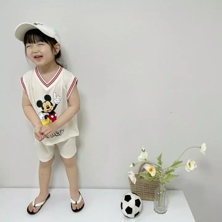 Moran - Korean Children Fashion - #kidsshorts - Crunch Top Bottom Set - 7