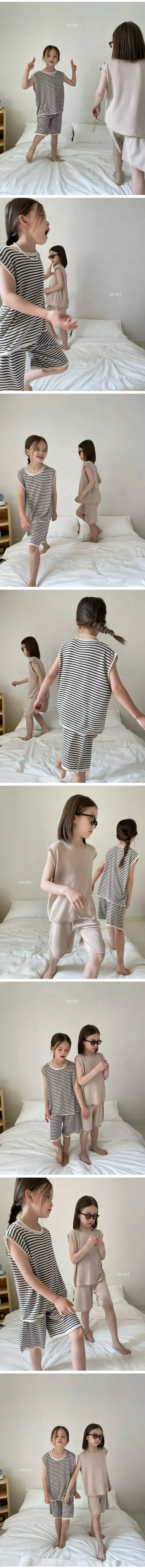 More - Korean Children Fashion - #Kfashion4kids - Daily Sleeveless Knit sEt - 3