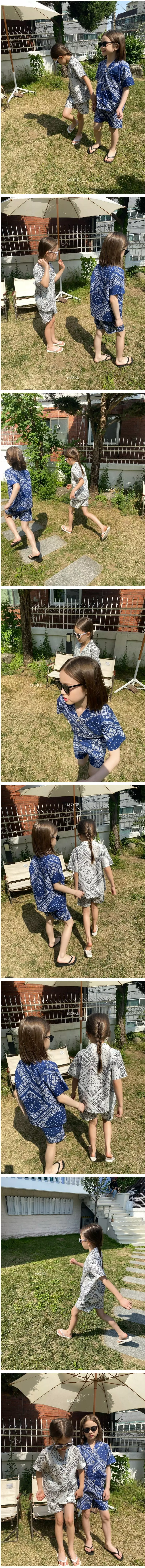 More - Korean Children Fashion - #childrensboutique - Bandana Top Bottom Set - 2