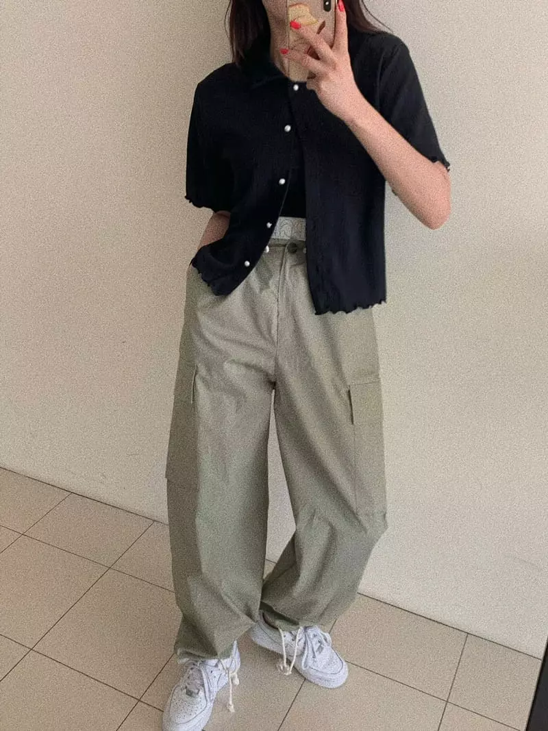 Mosaic - Korean Women Fashion - #momslook - Cargo Wide Pants - 2