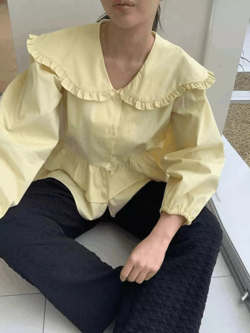 Mosaic - Korean Women Fashion - #momslook - Madeleine Frill Shirt