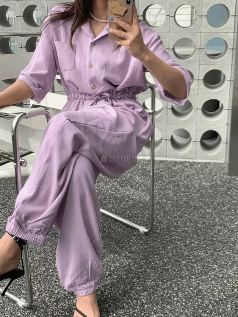 Mosaic - Korean Women Fashion - #momslook - Overalls Jumpsuit - 3