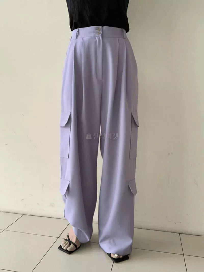 Mosaic - Korean Women Fashion - #pursuepretty - Two Pocket Pants - 3